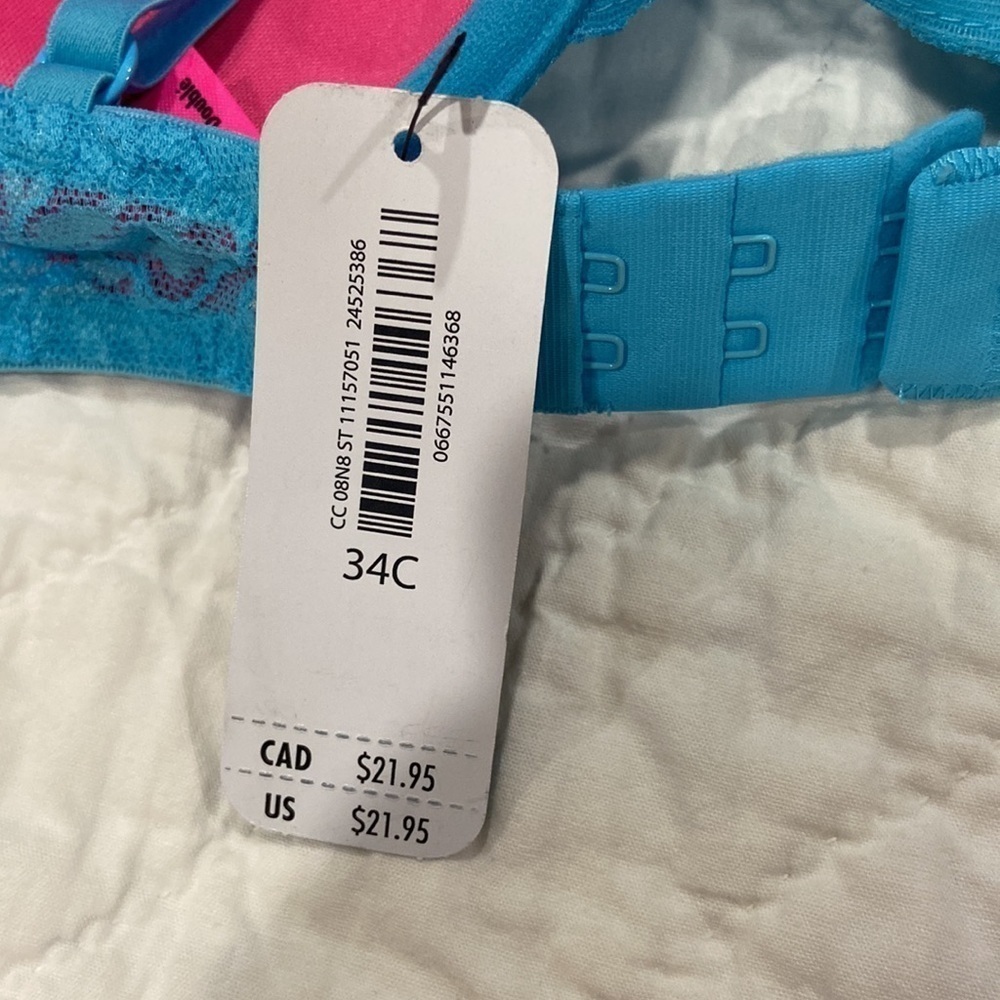 LASENZA bra size 34C. NWT blue. - Picture 3 of 8